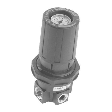 Pneumax 1700-as sorozat - Panelre szerelhető nyomásszabályzó, nyomásmérővel